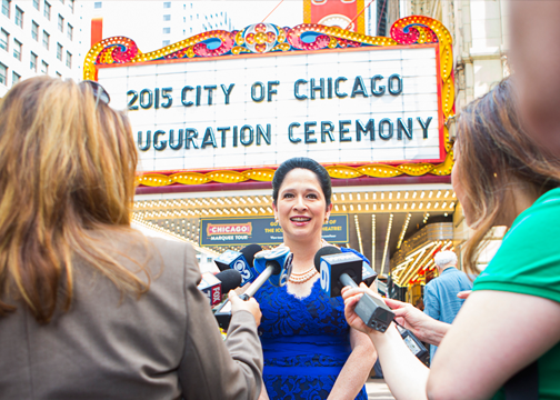 City Clerk Susana Mendoza 2015 Inaguration