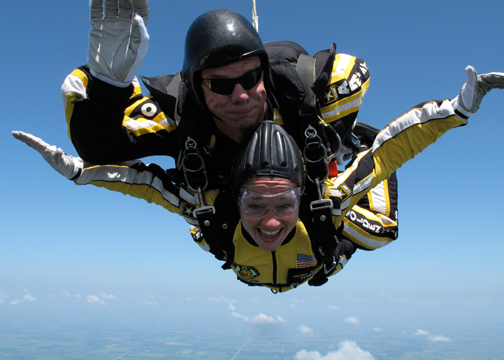 IL State Rep Susana Mendoza Sky Diving