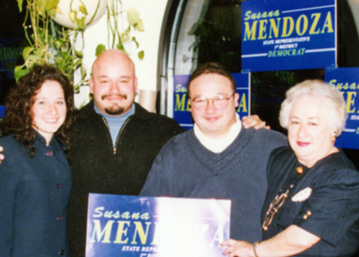 IL State Rep Susana Mendoza with Family during Campaign