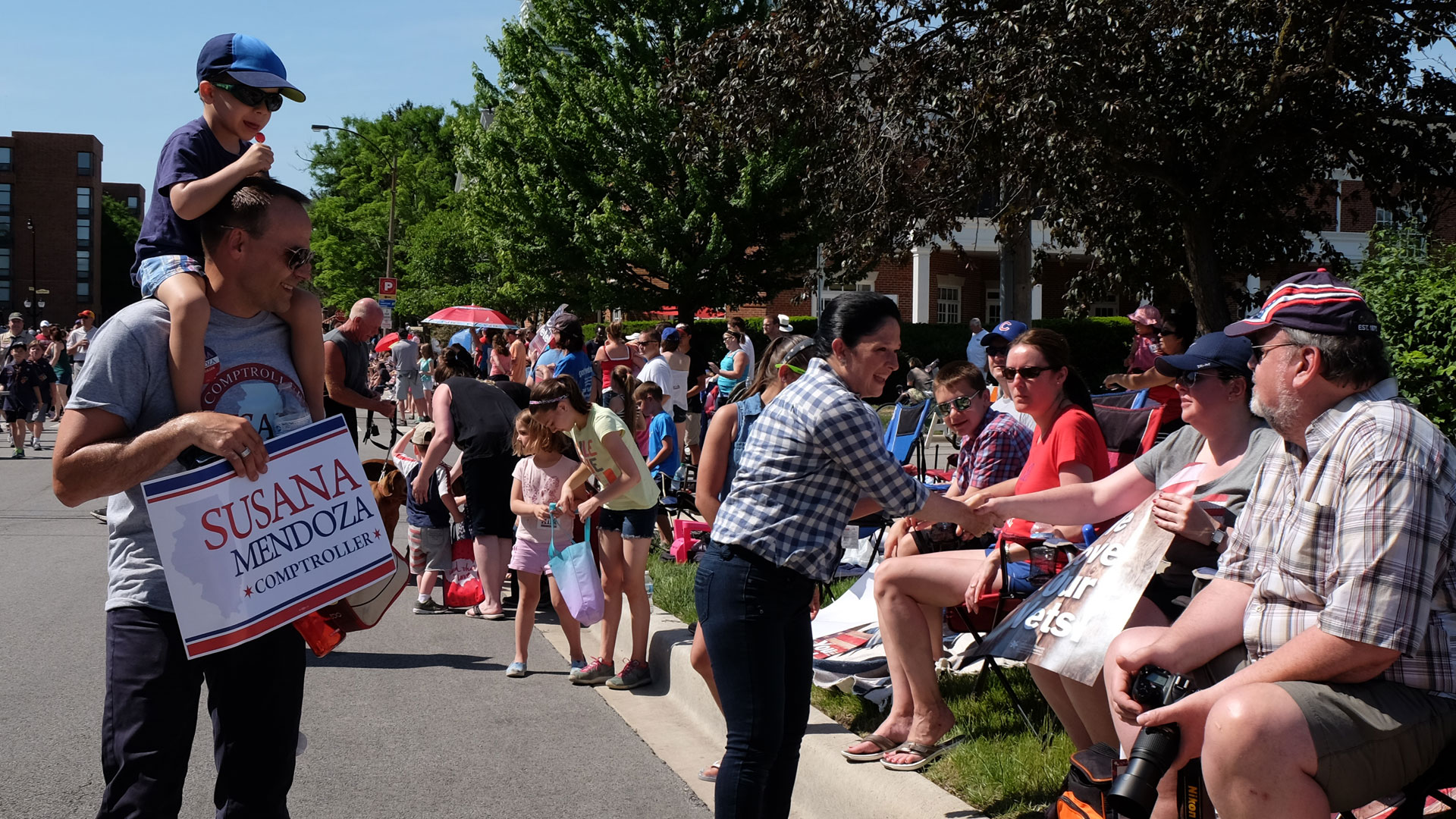 March with Susana Mendoza in the Waukegan 4th of July Parade